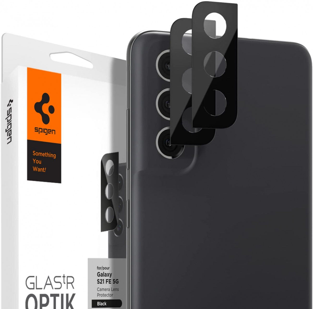 Spigen Optik Samsung Galaxy S21 FE Camera Lens Protector (2-Pack) afbeelding 1