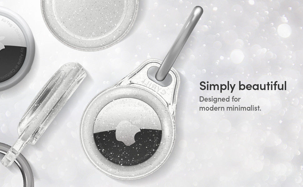 Spigen Ciel by Cyrill Shine Hoes Apple AirTag Sleutelhanger Glitter afbeelding 5