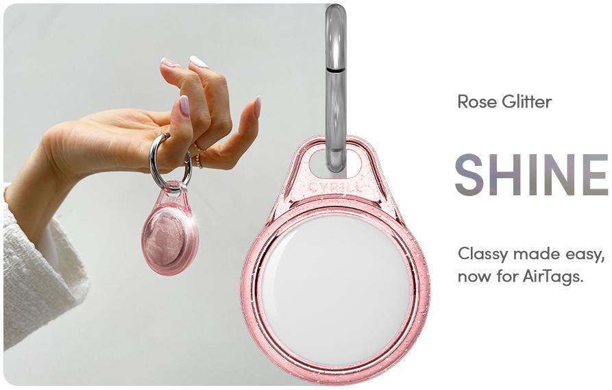 Spigen Ciel by Cyrill Shine Hoes Apple AirTag Sleutelhanger Roze afbeelding 8