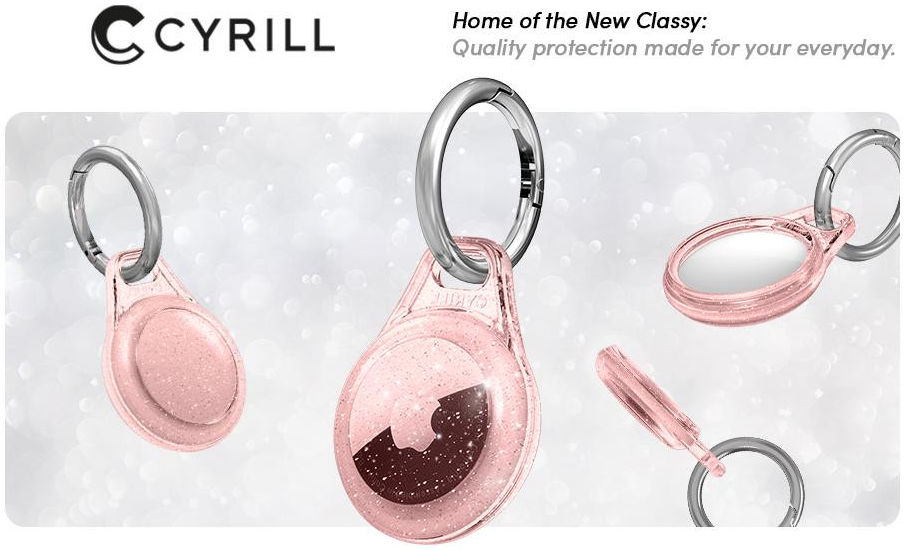 Spigen Ciel by Cyrill Shine Hoes Apple AirTag Sleutelhanger Roze afbeelding 4