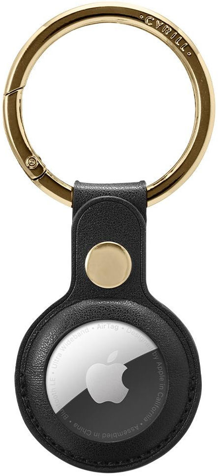 Spigen Ciel by Cyrill Leather Hoes Apple AirTag Sleutelhanger Zwart afbeelding 2