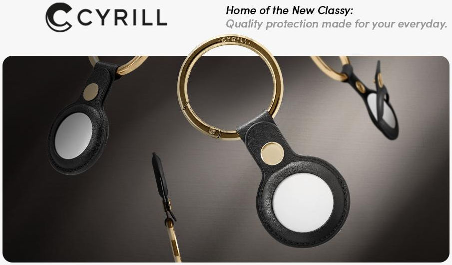 Spigen Ciel by Cyrill Leather Hoes Apple AirTag Sleutelhanger Zwart afbeelding 6