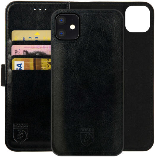 Rosso Element 2-in-1 Apple iPhone 12/12 Pro Hoesje Zwart afbeelding 1