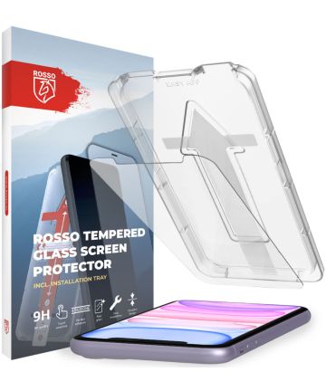 Rosso Apple iPhone 11 Pro Tempered Glass met Installatietray Screen Protectors