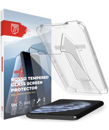 Rosso Apple iPhone 11 Pro Max Tempered Glass met Installatietray Screen Protectors