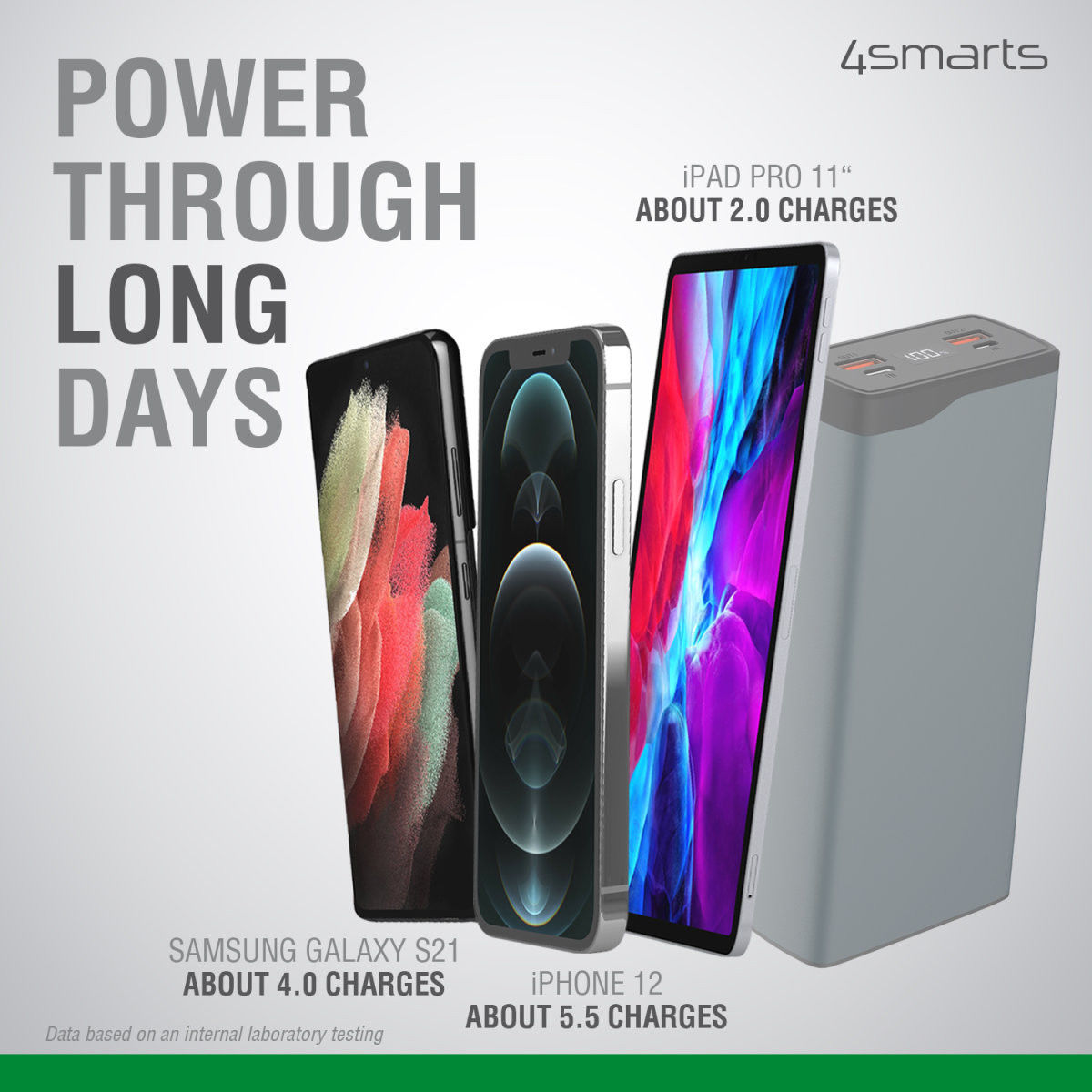 4smarts VoltHub Pro 26.800 mAh 22.5W Quick Charge PD Powerbank Grijs afbeelding 11
