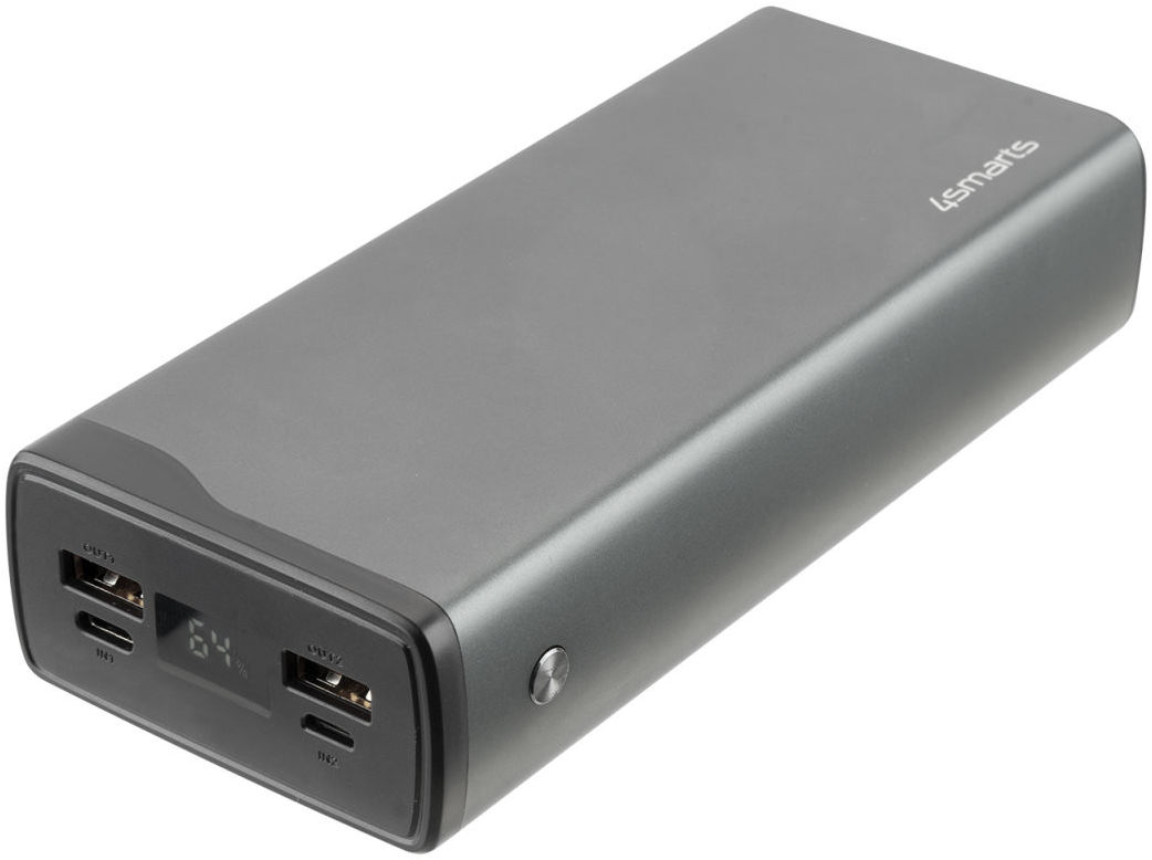 4smarts VoltHub Pro 26.800 mAh 22.5W Quick Charge PD Powerbank Grijs afbeelding 4