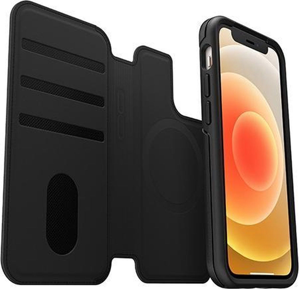 OtterBox MagSafe Folio Apple iPhone 12 Mini Hoesje Book Case Zwart afbeelding 3
