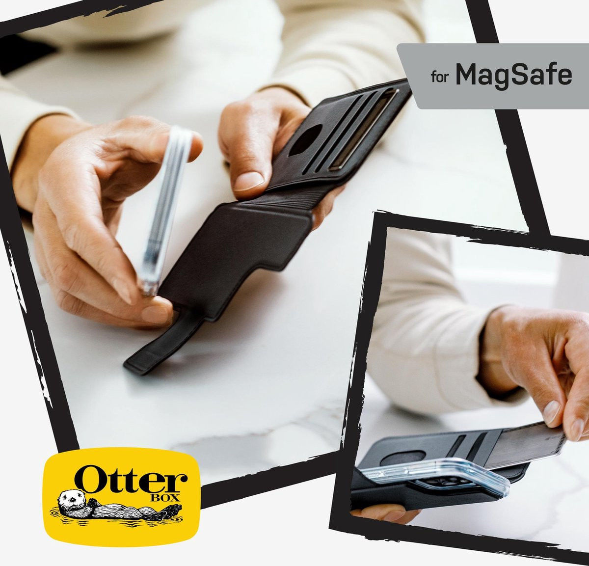 OtterBox MagSafe Folio Apple iPhone 12 Pro Max Hoesje Book Case Zwart afbeelding 5