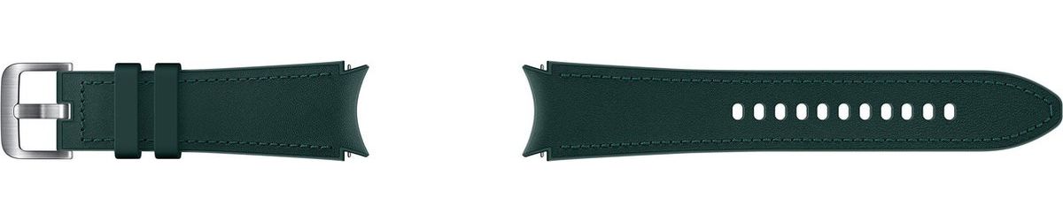 Origineel Samsung Universeel Watch 20MM Bandje Hybrid Leer Groen (S/M) afbeelding 2