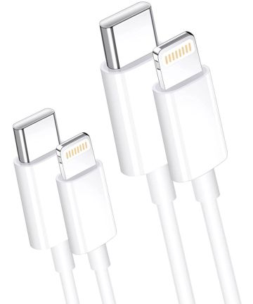 USB-C naar Apple Lightning iPhone / iPad Kabel 1 Meter - Duo Pack Kabels