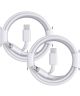 USB-C naar Apple Lightning iPhone / iPad Kabel 1 Meter - Duo Pack