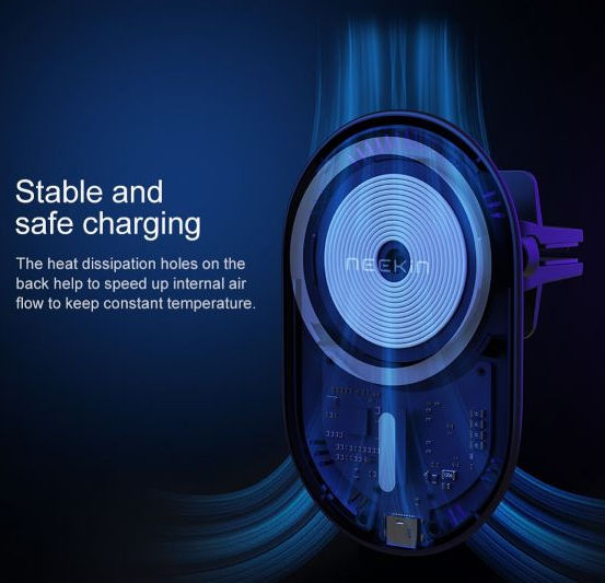 Neekin Magnetische MagSafe Ventilatierooster Houder met Opladen 15W afbeelding 6