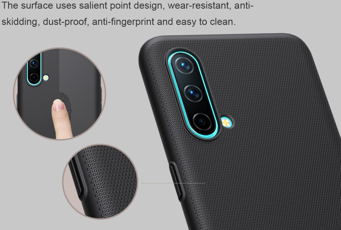 Nillkin Super Frosted Shield OnePlus Nord CE Hoesje Back Cover Zwart afbeelding 5
