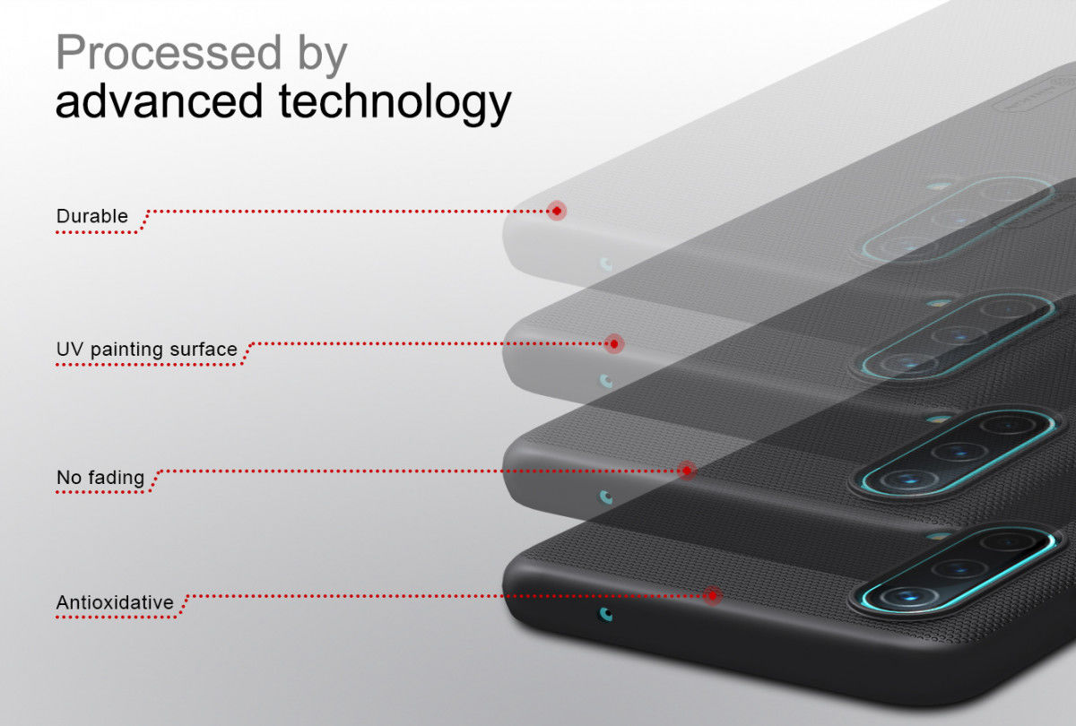 Nillkin Super Frosted Shield OnePlus Nord CE Hoesje Back Cover Zwart afbeelding 7