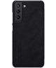 Nillkin Qin Series Samsung Galaxy S21 FE Hoesje Wallet Book Case Zwart