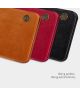 Nillkin Qin Series Samsung Galaxy S21 FE Hoesje Wallet Book Case Rood
