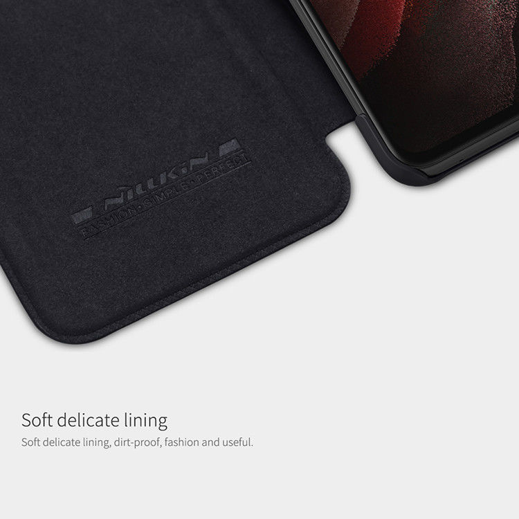 Nillkin Qin Series Samsung Galaxy S21 FE Hoesje Wallet Book Case Rood afbeelding 4