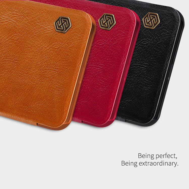 Nillkin Qin Series Samsung Galaxy S21 FE Hoesje Wallet Book Case Rood afbeelding 8