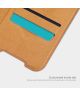 Nillkin Qin Series Samsung Galaxy S21 FE Hoesje Wallet Book Case Bruin