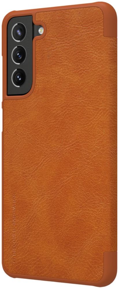 Nillkin Qin Series Samsung Galaxy S21 FE Hoesje Wallet Book Case Bruin afbeelding 12