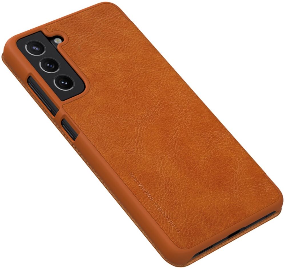 Nillkin Qin Series Samsung Galaxy S21 FE Hoesje Wallet Book Case Bruin afbeelding 13