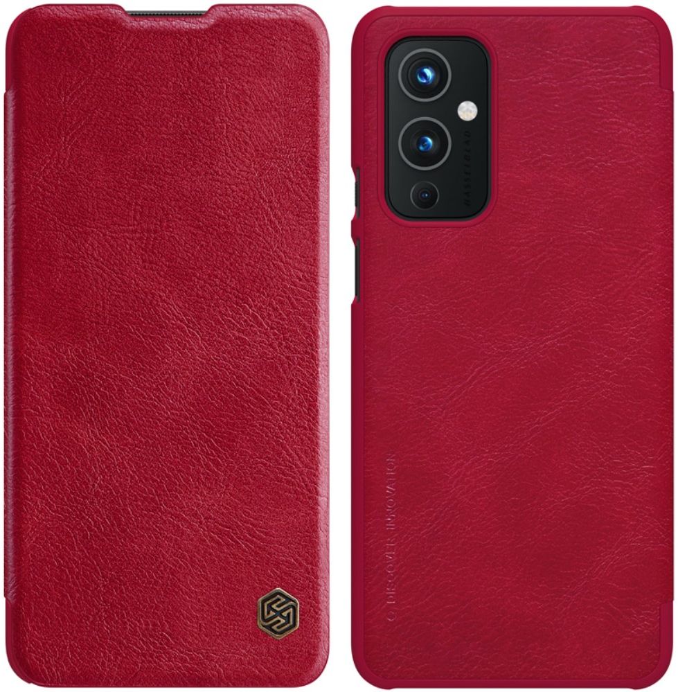 Nillkin Qin Series OnePlus 9 Hoesje Wallet Book Case Rood afbeelding 3