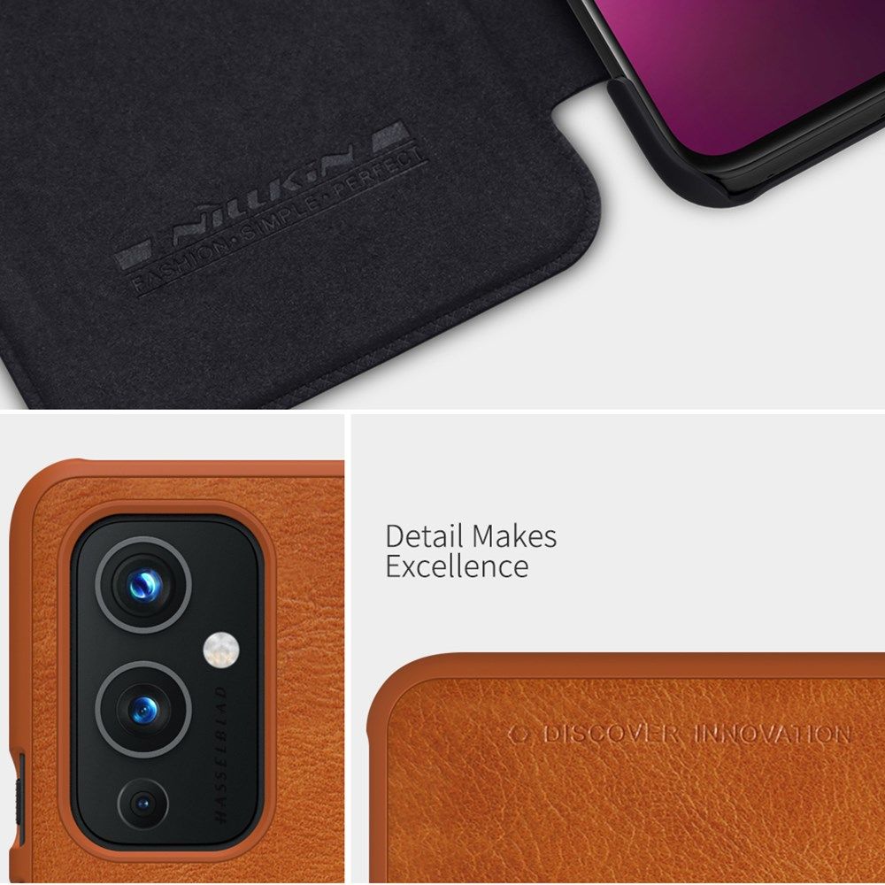 Nillkin Qin Series OnePlus 9 Hoesje Wallet Book Case Rood afbeelding 7