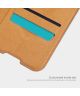 Nillkin Qin Series OnePlus 9 Hoesje Wallet Book Case Bruin