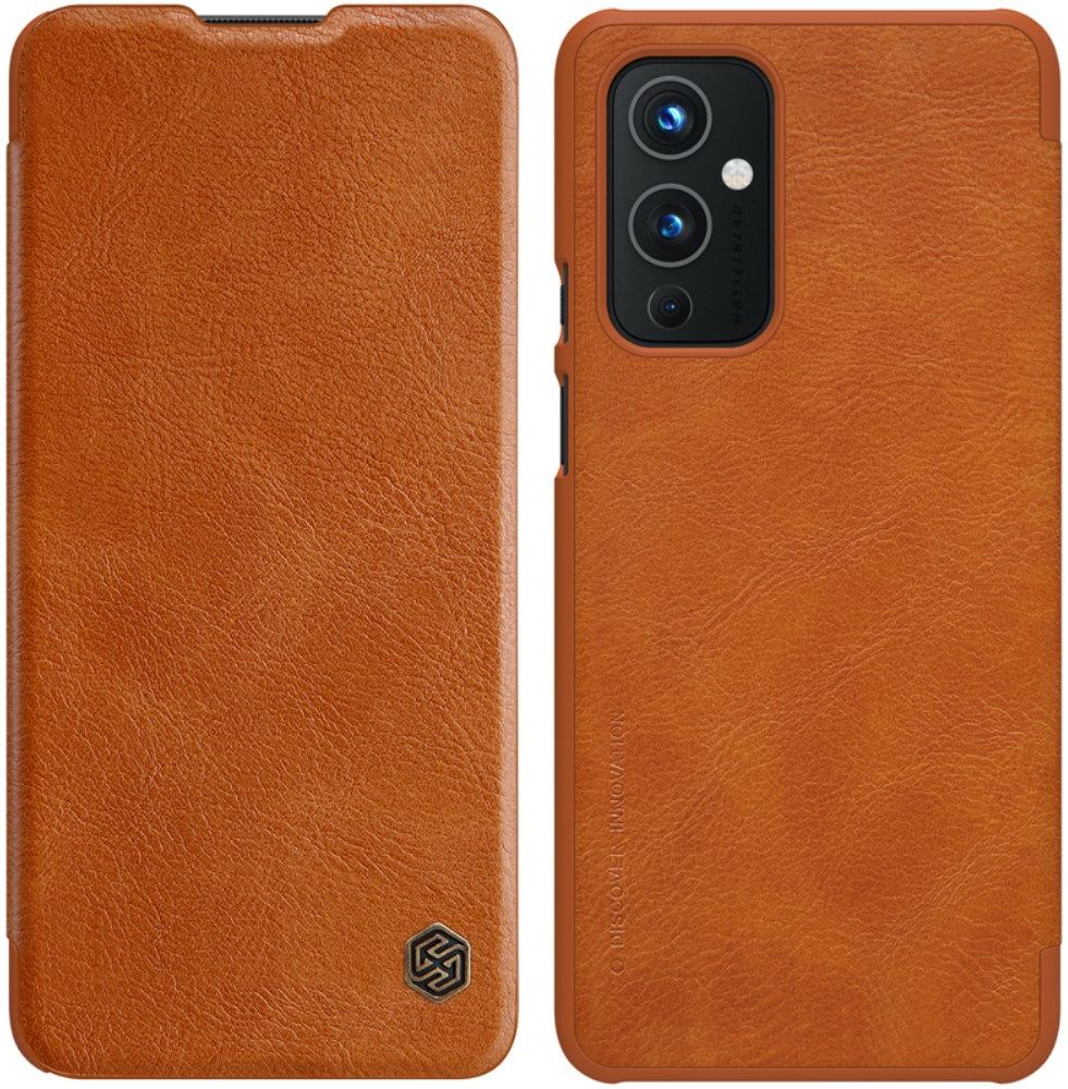 Nillkin Qin Series OnePlus 9 Hoesje Wallet Book Case Bruin afbeelding 3