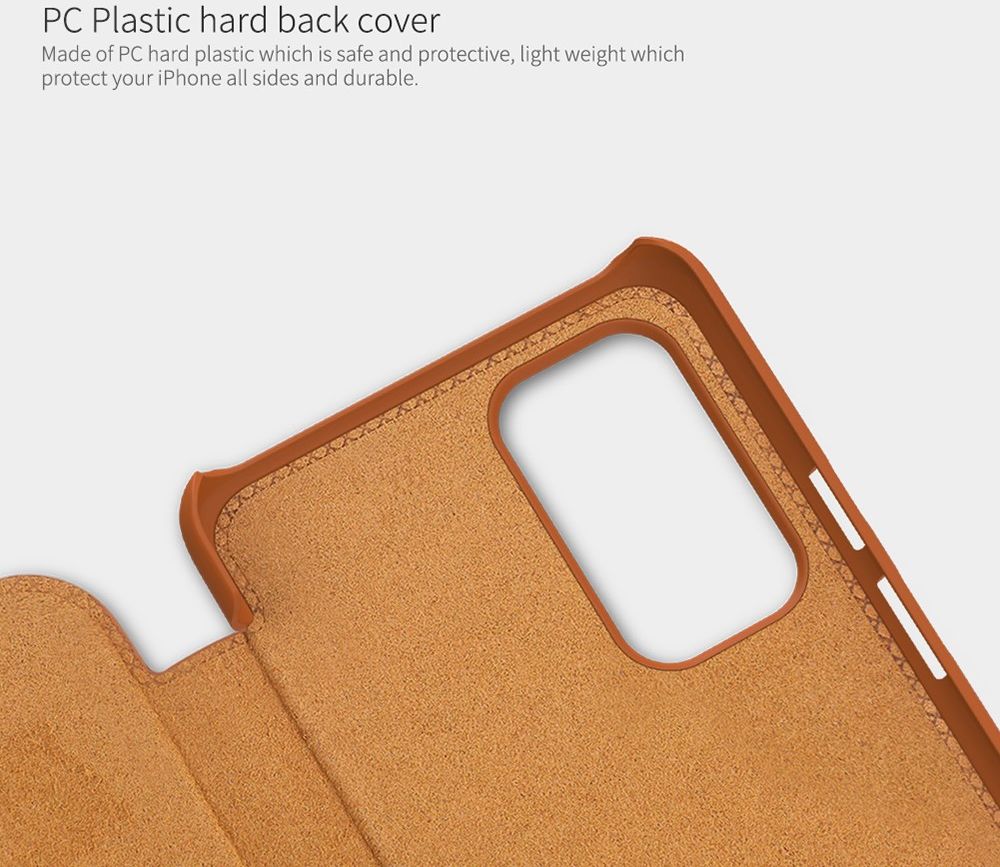 Nillkin Qin Series OnePlus 9 Hoesje Wallet Book Case Bruin afbeelding 6