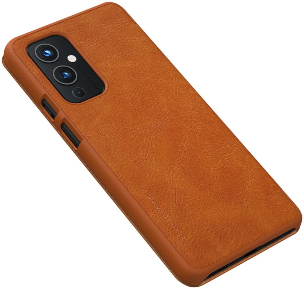 Nillkin Qin Series OnePlus 9 Hoesje Wallet Book Case Bruin afbeelding 9