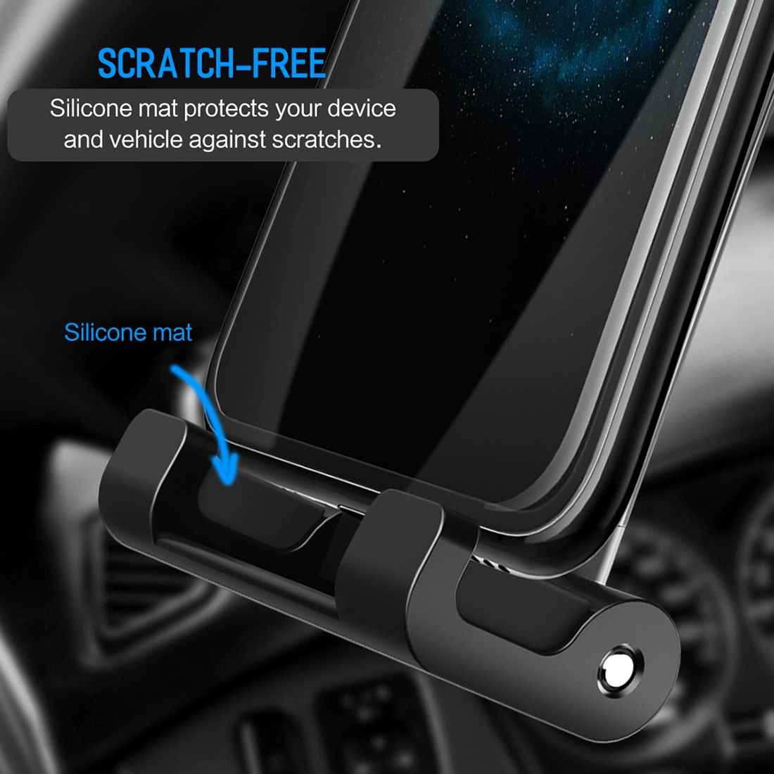 ROCK 360° Verstelbare Hoofdsteun Tablet / Smartphone Auto Houder afbeelding 7