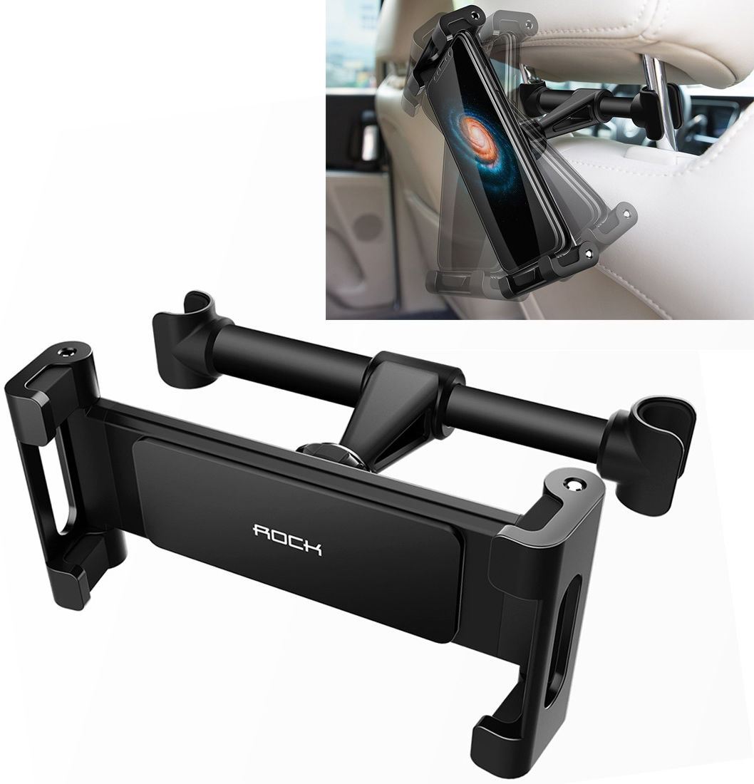 ROCK 360° Verstelbare Hoofdsteun Tablet / Smartphone Auto Houder afbeelding 9