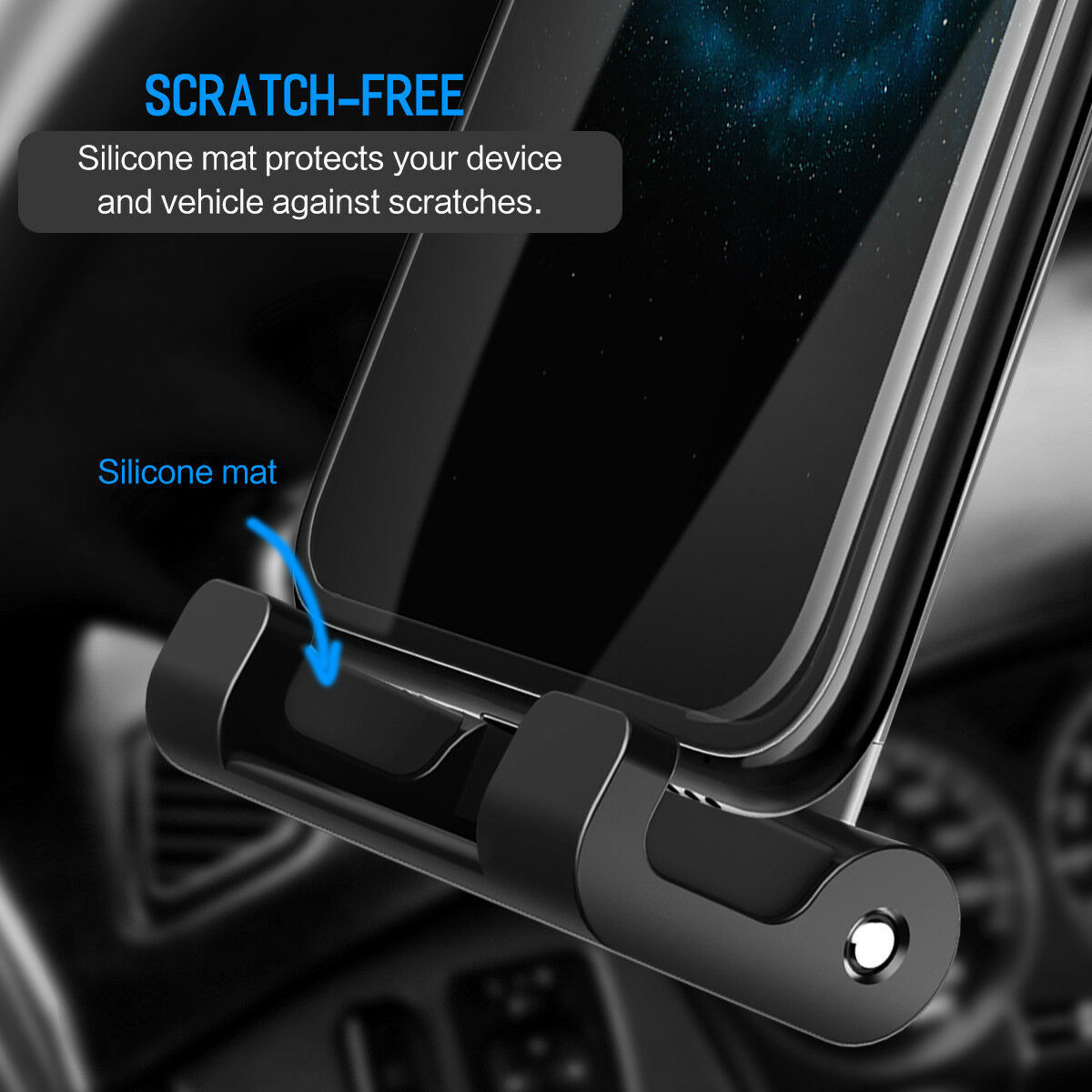 ROCK 360° Verstelbare Hoofdsteun Tablet / Smartphone Auto Houder afbeelding 16