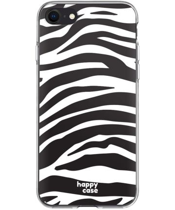 HappyCase iPhone SE 2020/2022 Hoesje Flexibel TPU Zebra Print Hoesjes