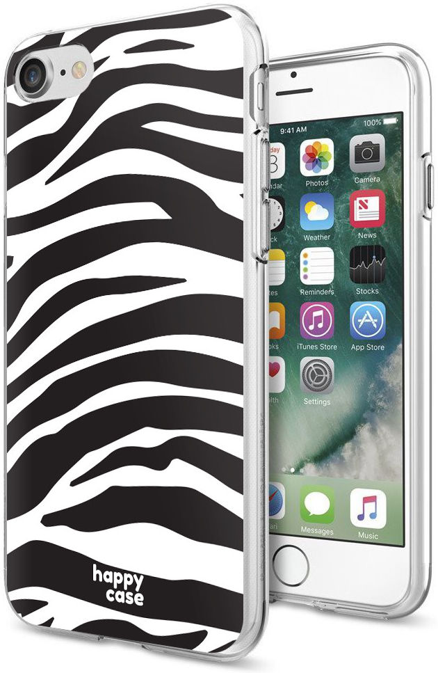 HappyCase iPhone SE 2020/2022 Hoesje Flexibel TPU Zebra Printje afbeelding 5