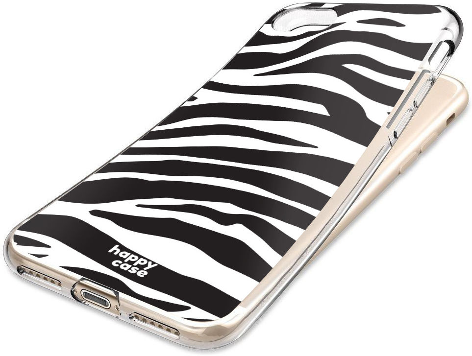 HappyCase iPhone SE 2020/2022 Hoesje Flexibel TPU Zebra Printje afbeelding 6