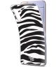 HappyCase Samsung Galaxy S21 Hoesje Flexibel TPU Zebra Printje