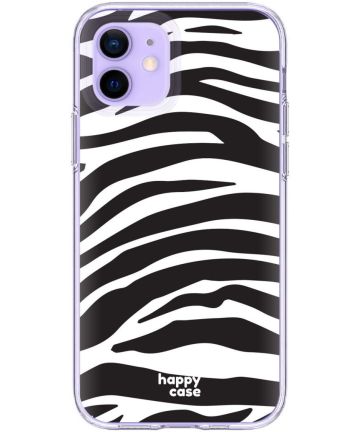 HappyCase iPhone 12 Pro Max Flexibel TPU Hoesje Zebra Print Hoesjes