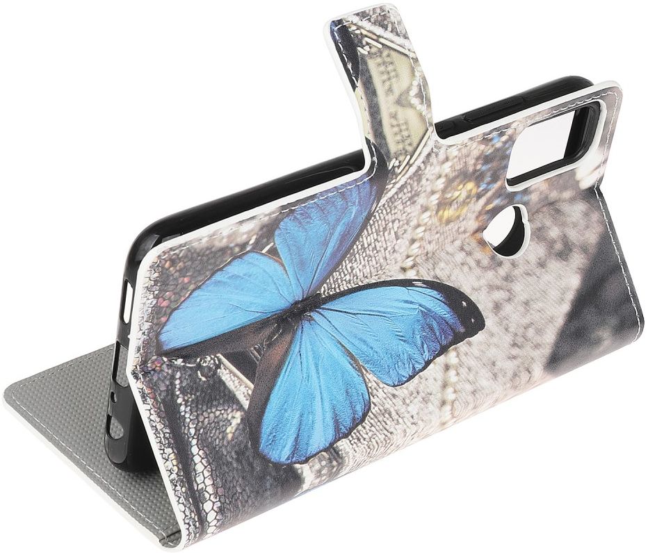 Motorola Moto G50 Hoesje Portemonnee Book Case met Butterfly Print afbeelding 4