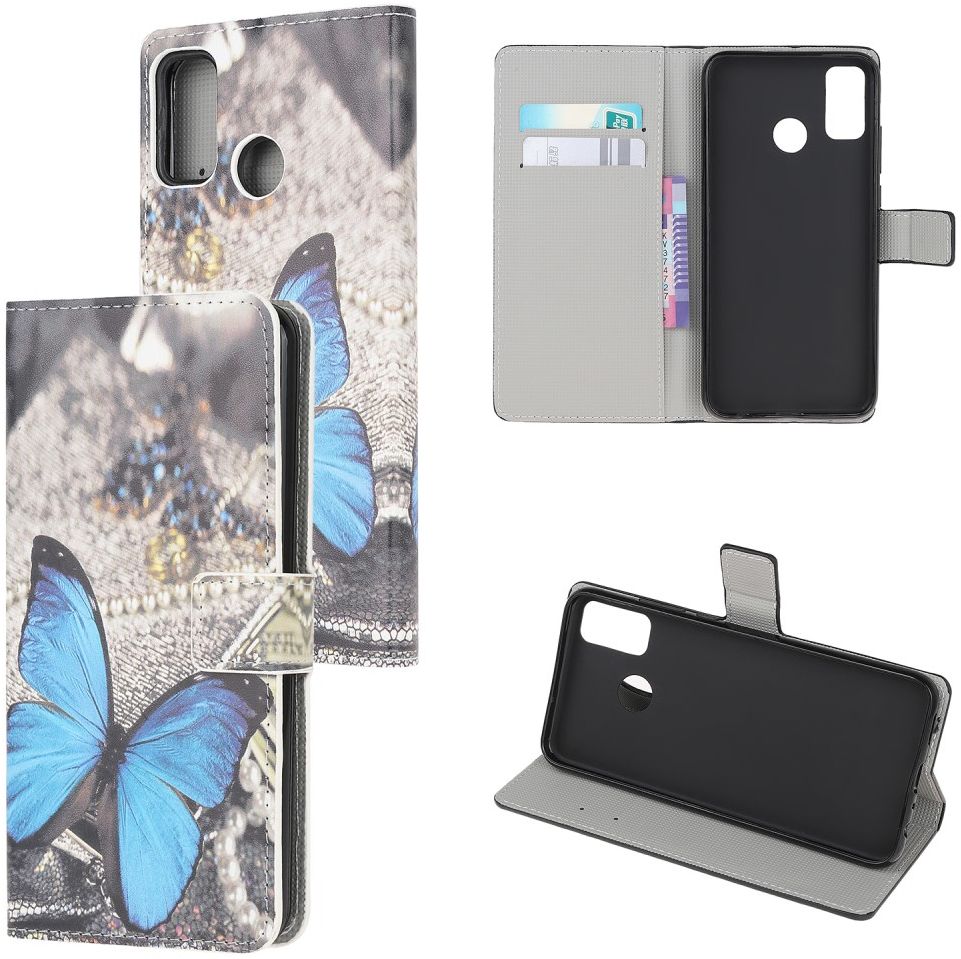 Motorola Moto G50 Hoesje Portemonnee Book Case met Butterfly Print afbeelding 7