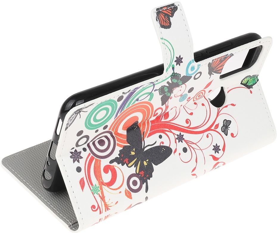 Motorola Moto G50 Hoesje Portemonnee Book Case met Vlinder Print afbeelding 4