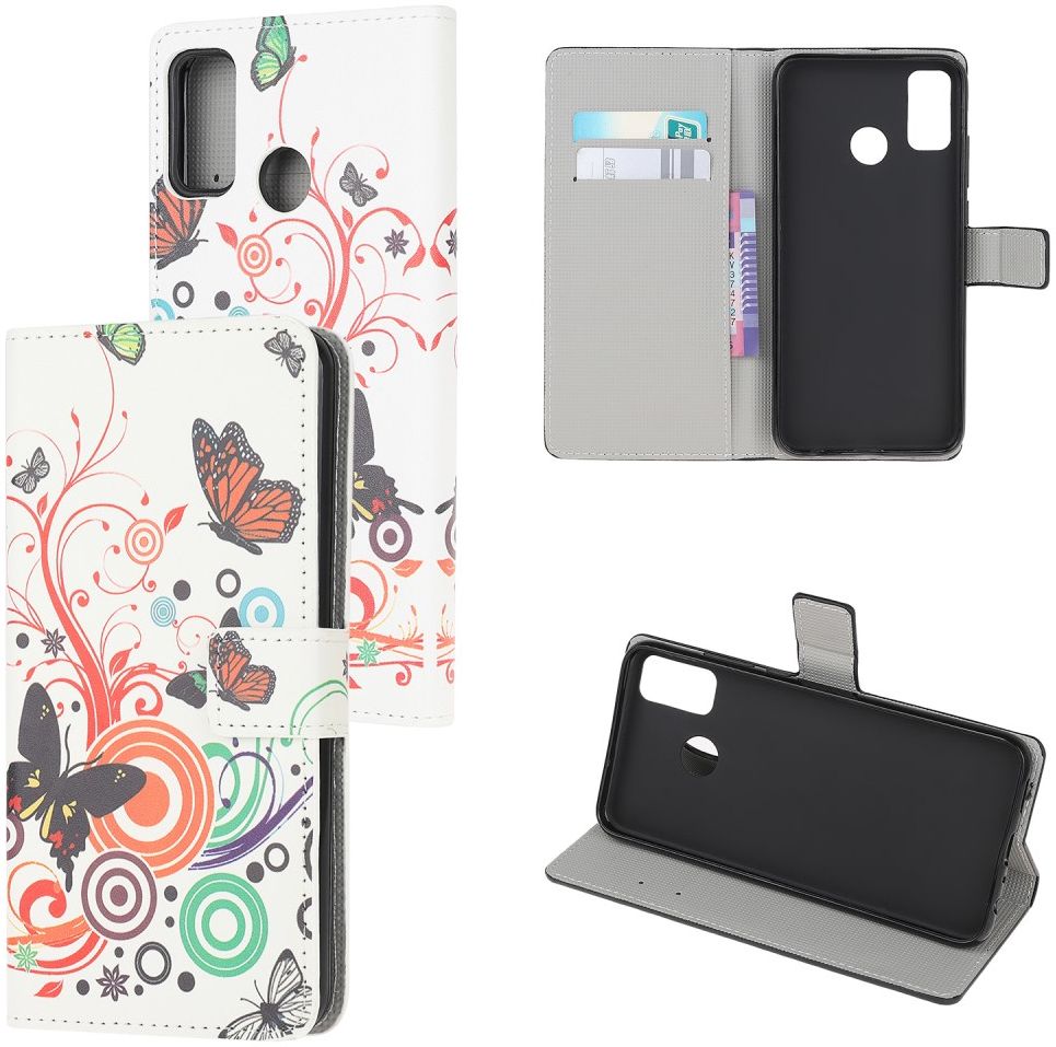 Motorola Moto G50 Hoesje Portemonnee Book Case met Vlinder Print afbeelding 7
