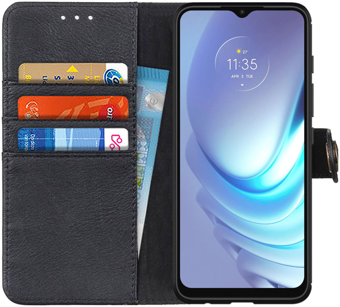 Motorola Moto G50 Hoesje Portemonnee Book Case Zwart afbeelding 1