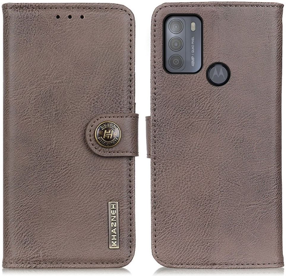 Motorola Moto G50 Hoesje Portemonnee Book Case Grijs afbeelding 3