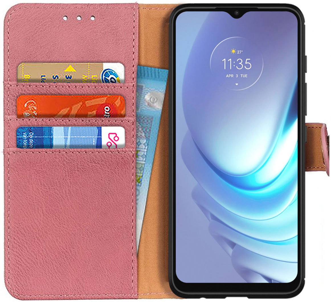 Motorola Moto G50 Hoesje Portemonnee Book Case Roze afbeelding 1