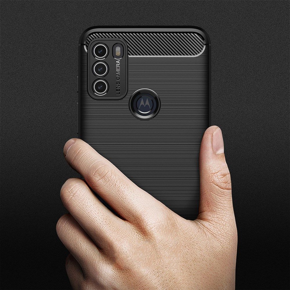 Motorola Moto G50 Hoesje Geborsteld TPU Flexibele Back Cover Rood afbeelding 10