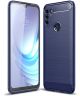 Motorola Moto G50 Hoesje Geborsteld TPU Flexibele Back Cover Blauw