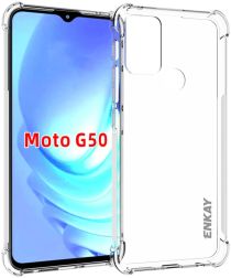 ENKAY Motorola Moto G50 Hoesje Schokbestendig TPU Transparant